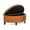 Orang&Brown, variant on Homebeez 43.5" Half Moon Storage Ottoman Bench,Lift Top Button Bedroom Bench for Entryway Living Room,Beige