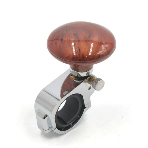 Unique Bargains Mahogany Tone Anti-slip Steering Wheel Knob Booster Ball for Car