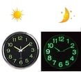 thumbnail image 2 of Horloge Murale de 12 Pouces Phosphorescente Numérique Style Rétro avec Aiguilles Lumineuses et Chiffres, 2 of 7