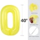 thumbnail image 5 of Globo numérico amarillo con el número 4 grabado para fiesta de cuarto cumpleaños, 5 of 6