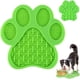 thumbnail image 1 of Estera para lamer perros, cojín para lamer perros, almohadillas para lamer perros de silicona con ventosas, estera para lamer perros de alimentación lenta, para baño de perros verde, 1 of 5