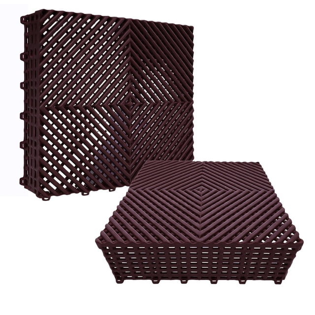 Piso Ensamble Modular 40x40x1.8 cm Capacidad Carga 6 t/m2 Uso Rudo Antideslizante se Coloca Sobre Piso Existente Sin Adhesivos ni Obra Civil, 12 Pzas