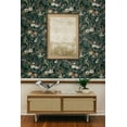 thumbnail image 6 of NextWall  Vintage Floral Peel and Stick Wallpaper 20.5 in. W x 18 ft. L - Forest Green, 6 of 8