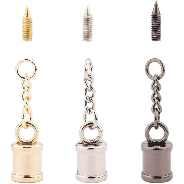 24 Pcs Alloy Cord Ends Cord End Cap Glue-in End Cap Leather Cord