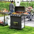 thumbnail image 2 of Outsunny 4+1 Burner Propane Gas BBQ Grill, Portable Gas Grill, Black, 2 of 10