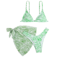 thumbnail image 1 of Conjunto de bikini Tie Dye de pieza, traje de baño con pareos, falda de playa, traje de baño, 1 of 6
