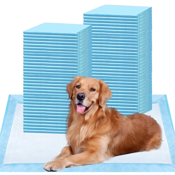 100Pcs Dog Pee Pads 18"x13", Pet Ultra Absorbent Thicker Dog Pee Pads Leak-Proof Odor-Control,Puppy Pet Training Pads Full Edge-Wrapping Pad for Dogs Dogs, Puppies, Doggie, Cats for Indoor, Outdoor