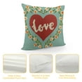 thumbnail image 4 of QZHH  Valentine's Day Pillow Covers, Love Heart Valentines Pillows Decorative Throw Pillowcases for Home Sofa Couch Cushion Decoration (Pink), 4 of 5