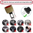 thumbnail image 2 of Original Seat Buckle Belt Extenders Button, Buttons Extender for Comfortable Use（4pcs） (yellow), 2 of 4
