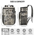 thumbnail image 3 of 20L Insulated Cooler Backpack - Leakproof Soft Cooler Bag for Travel, Camping, Beach & Picnic, Holds 26 Cans, Long-Lasting Insulation, 3 of 5
