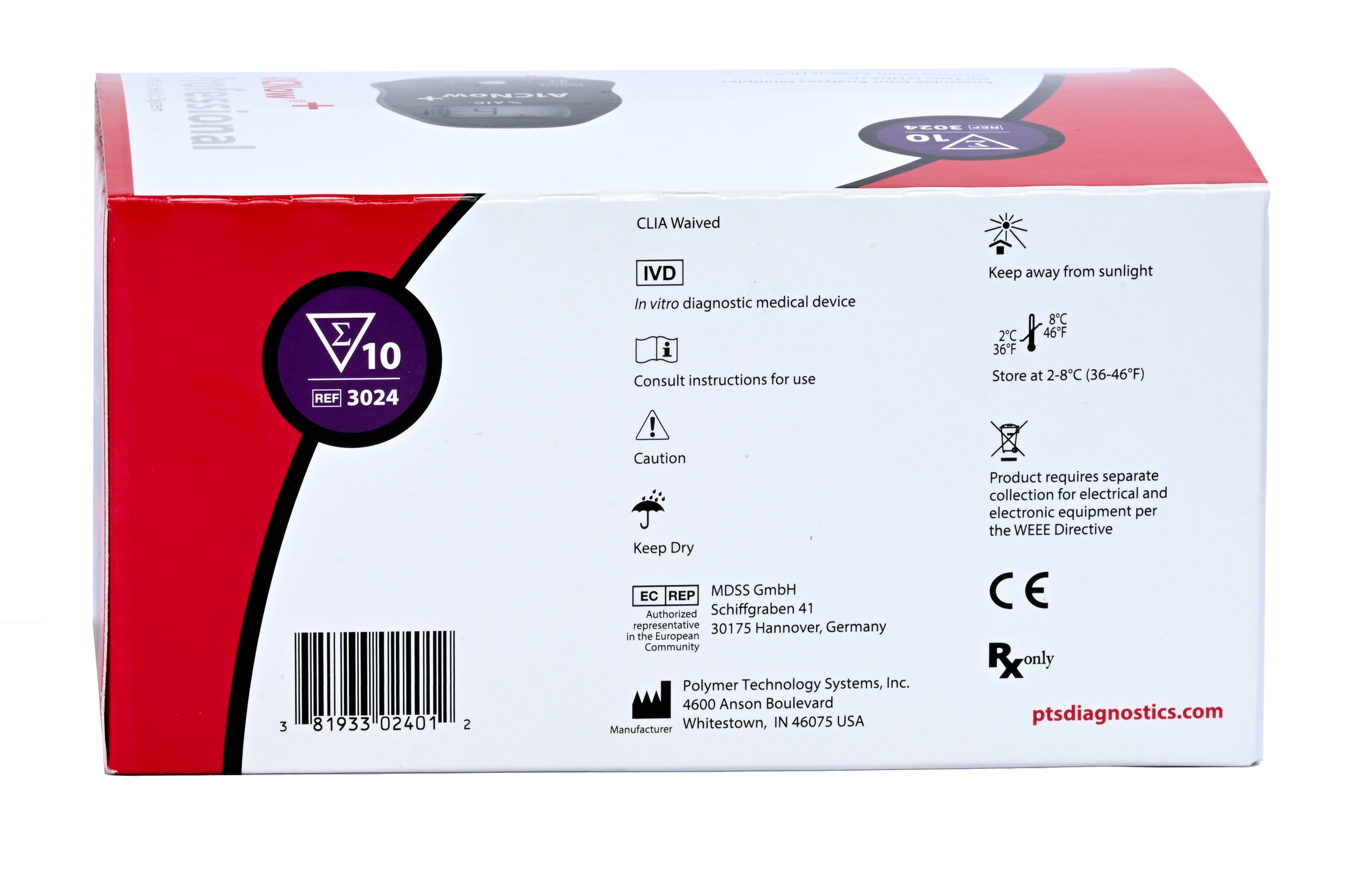 A1CNow Test Kit A1C Diabetes Monitoring Blood Sample 10 Tests - image 4 of 7