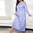 thumbnail image 1 of LSLJS Robe Décontractée Imprimée à Manches Longues et Col Rond pour Femmes, Grande Taille, 1 of 3