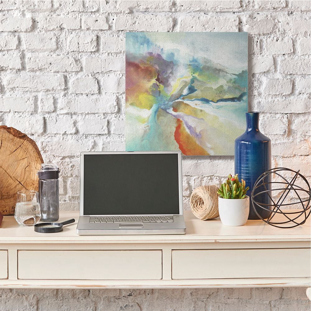 Stupell Industries Abstract Color Landscape Painting Canvas Wall Art, 30 x 30, byThird and Wall