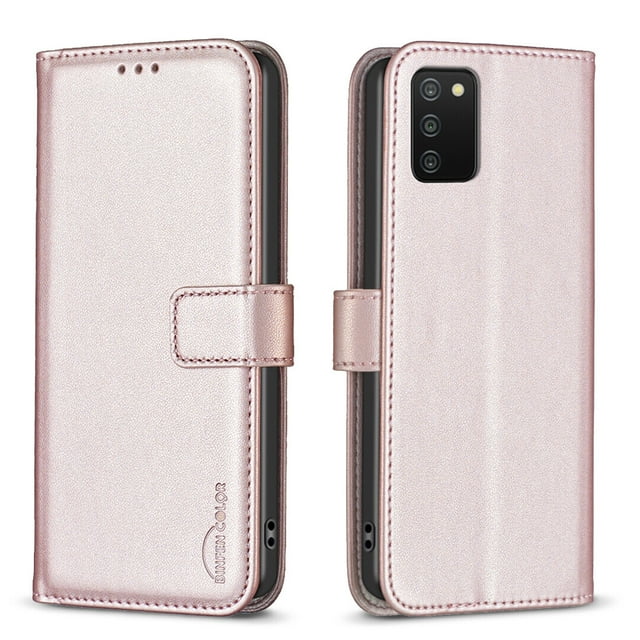 Compatible avec Samsung Galaxy A03S Étui Portefeuille avec Fentes pour Cartes Fermeture Magnétique Étui Folio à Rabat