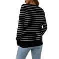 thumbnail image 3 of LETDIOSTO Women's Button Down Crew Neck Long Sleeve Soft Knit Cardigan Sweaters S-2XL, 3 of 7
