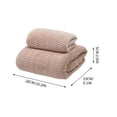 thumbnail image 2 of Huzdenx 2‑Pack Towel Set, Includes 1×Washcloth & 1×Bath Towel, Soft Absorbent Polyester Household Bath Towels for Bathroom, 27.5×55.1in Bath Towel,13.7×29.5in Hand Towel, Multiple Colors Available, 2 of 4