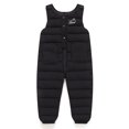 thumbnail image 5 of Xyant Toddler Boy Girl Puffer Snow Pants Baby Winter Warm Snowsuit Zip Up Quilted Overalls Windproof Ski Outfits for Kids Toddler Baby (Black,2-3 Years), 5 of 5