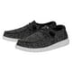 thumbnail image 4 of HEYDUDE Zapatillas Deportivas Wendy de Punto Negro/Blanco, Talle 6, 4 of 7