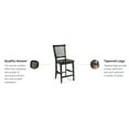 thumbnail image 4 of Homestyles Arts & Crafts Wood Counter Stool in Black, 4 of 4