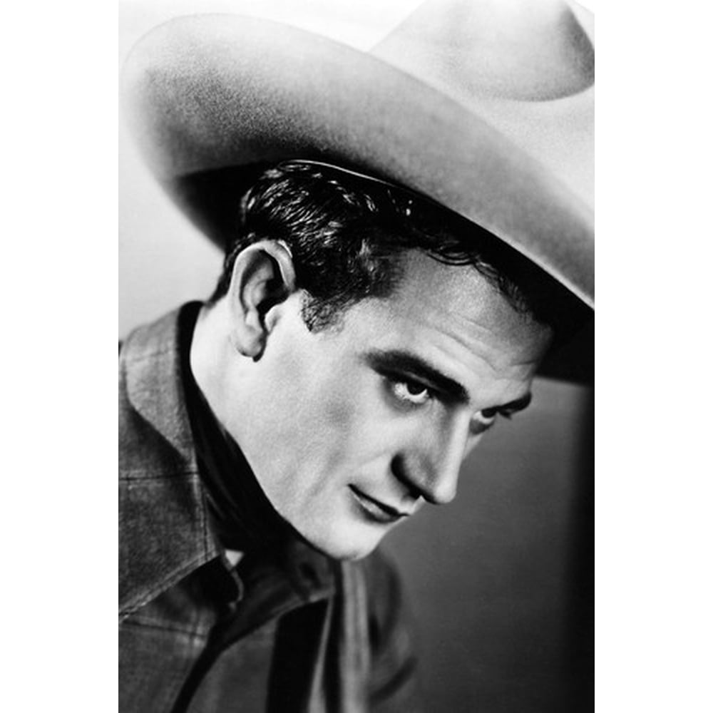 John Wayne Handsome Early Portrait In Stetson Profile 24x36 Poster