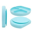 thumbnail image 4 of Silicone Grip Dish, Suction Plate, Divided Plate, Baby Toddler Plate, BPA Free,, 4 of 5