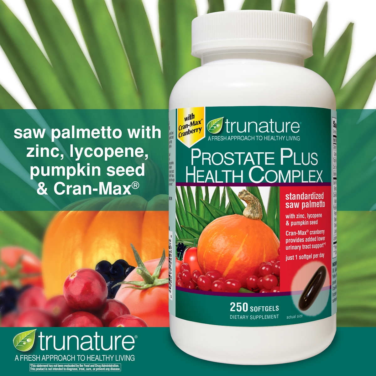 Trunature Prostate Plus Health Complex, Vitamins Supplements