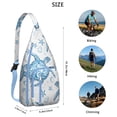 thumbnail image 2 of Sunset Turtle Sling Backpack - Tropical Ocean & Beach Print, Fashionable Crossbody Bag for Students & Office Workers, 2 of 4
