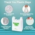thumbnail image 4 of Pack of 1000 Carry-Out Plastic Bags 11.5 x 6.5 x 21. T-Shirt Bags 11 1/2 x 6 1/2 x 21. Ultra Thin Design 0.65 mil. Preprinted Shopping Bags. Poly Bags for Shopping, Restaurant, Clothes., 4 of 5