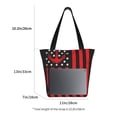 thumbnail image 3 of Pofeuu Nautical American Flag Print Women Fashion Shoulder Handbags Top Handle Satchel Bags Tote Shoulder Shopping Bag Stylish Canvas Tote Bag, 3 of 6