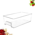 thumbnail image 3 of 1Pc Kitchen Organiser Refrigerator Fresh Box Egg Tray Drawer Type Fruit and Vegetable Crisper Food Storage Boxes for Fridge and Pantry (Transparent, Without Lip), 3 of 7