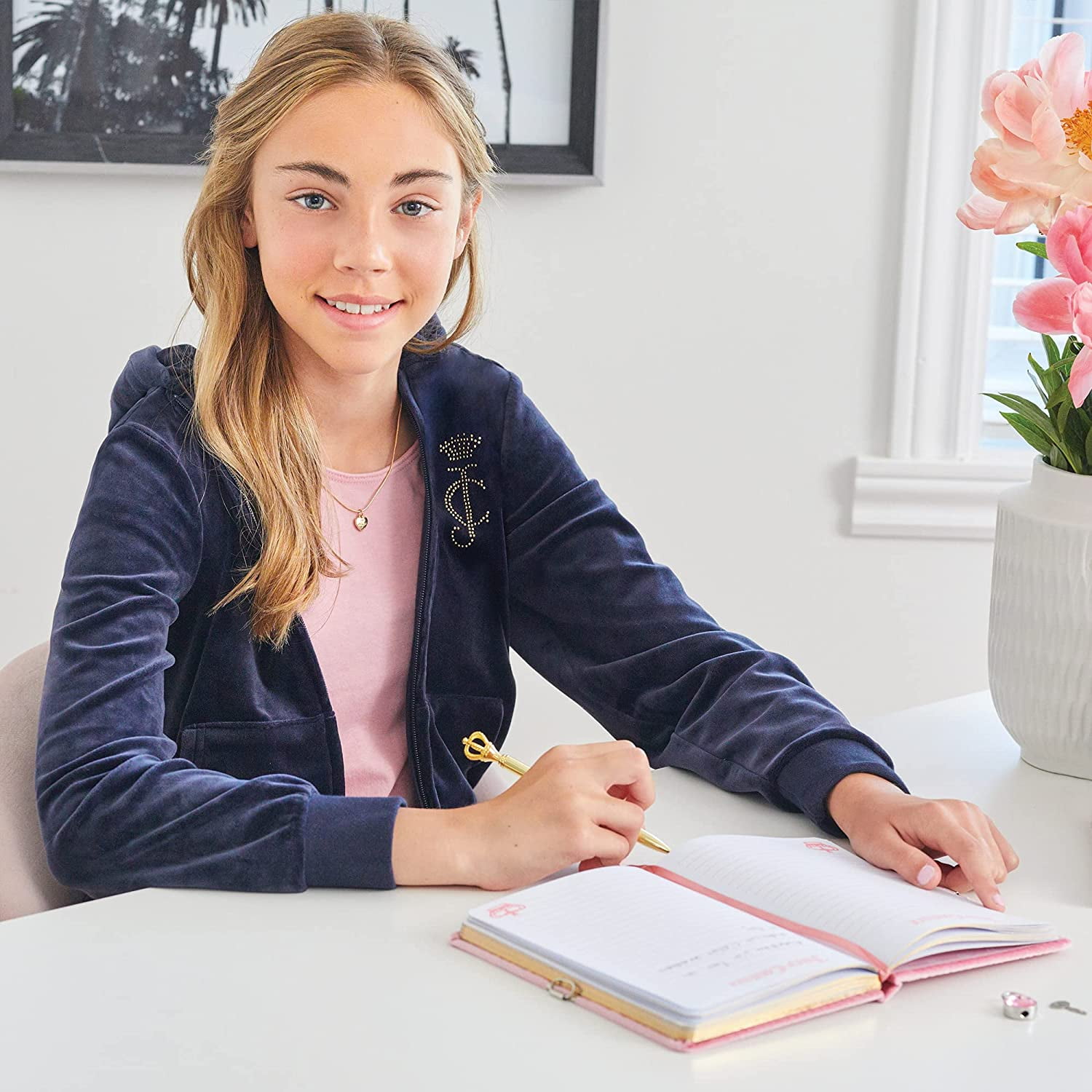 juicy couture journal and necklace set