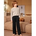 thumbnail image 4 of Arshiner Boys Plaid Pajama Pants Soft Long PJ Bottoms Plaid Lounge Pants for Boys, 4 of 6