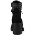 thumbnail image 3 of Sun + Stone Womens Romina Zipper Ankle Combat & Lace-up Boots, 3 of 3