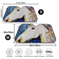 thumbnail image 3 of Kdxio Starry White Horse Print Windshield Sun Shade,UV Rays and Sun Heat Protection,Sunshade for Car Windshield,Car Shade Front Windshield - Medium, 3 of 5