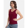 thumbnail image 4 of Women's Loose Tank Top - V-Neck Sleeveless Cami with Banded Bottom for Summer, 4 of 4