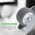 thumbnail image 3 of 8Pcs TPE Casters Fixed Casters with Non-Swivel Rigid Base Ball Bearing Trolley Casters Top Plate 1 Inch, 3 of 5