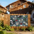 thumbnail image 6 of Money Vintage Reaper Grim Skull Four Hole Decorated Banner Flag for Garden Yard Home Decoration Indoor Outdoor 3x5 Ft, 6 of 7