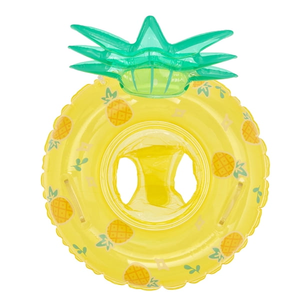 Tubo de flotadores de piscina con anillo de natación impreso de asiento para fiesta de verano en el mar (piña) JShteea libre de BPA
