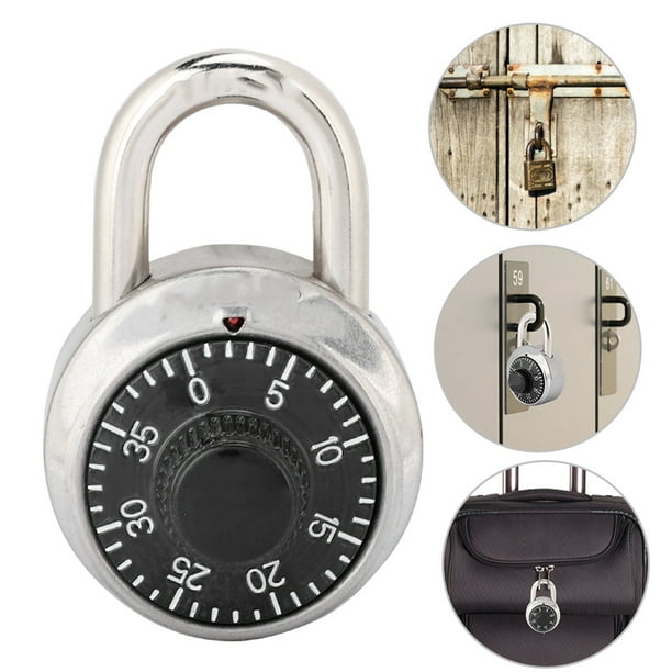 Cerradura de seguridad redonda con combinación de candado de dígitos para puerta