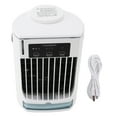 thumbnail image 1 of Aire acondicionado portátil, enfriador de aire evaporativo personal USB, velocidades de viento ajustables, ventilador de escritorio para el hogar, camping, oficina, 1 of 15