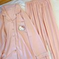 thumbnail image 4 of Sanrio-Conjunto de pijama de Hello Kitty para niña, ropa de casa sencilla de dibujos animados japoneses, pantalones de manga larga, primavera y otoño, 4 of 4