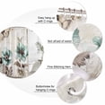 thumbnail image 6 of Teal Brown Spring Floral Waterproof Fabric Shower Curtain,Vintage Flowers Elegant Botanical Waterproof Fabric Shower Curtain for Bathroom Curtains Bathtubs Shower Curtains with 12 Hooks Stall 54x78in, 6 of 8