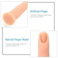 thumbnail image 3 of MasteelfCA 1Pc Nail Shop Manicure Practice Finger Fake Nail Art Training Finger Model, 3 of 7