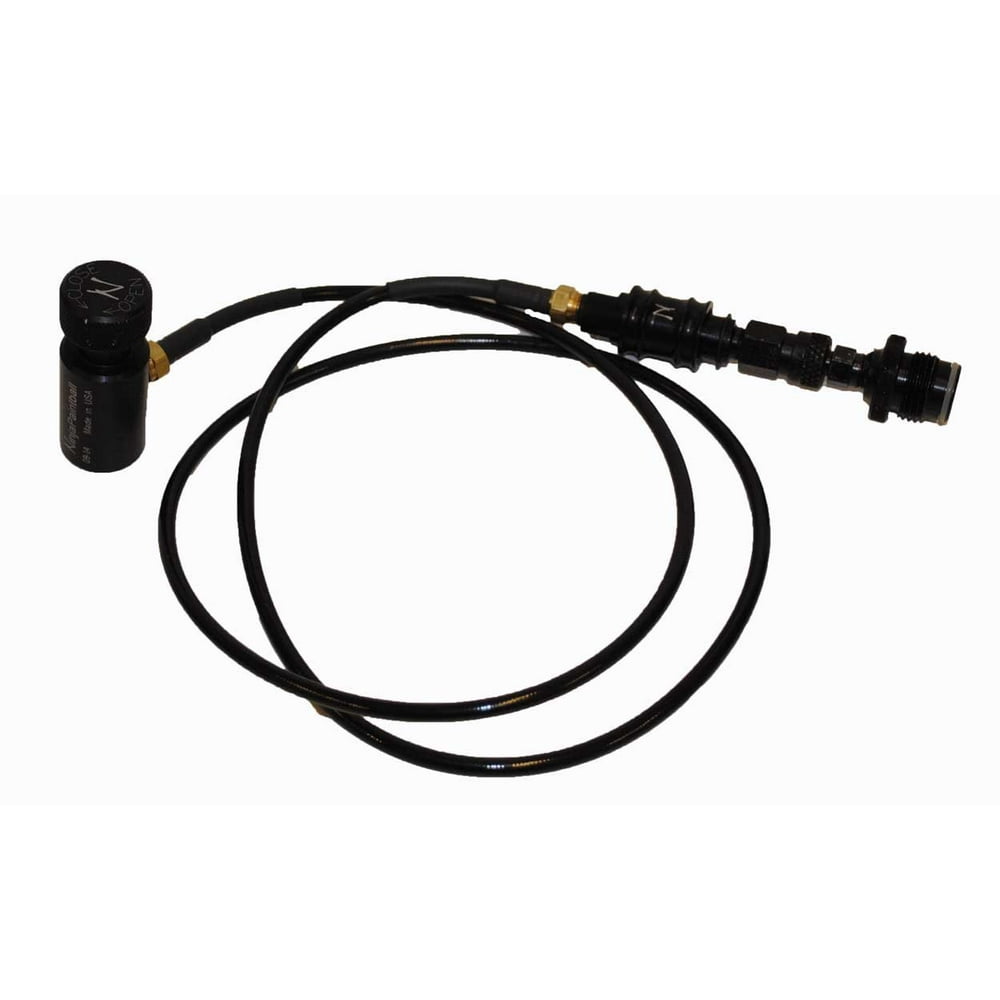 NINJA MICRO REMOTE LINE WITH SLIDE CHECK FOR N2 & HPA PAINTBALL TANKS