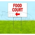 thumbnail image 1 of Food Court 2 Left (18" x 24") Yard Sign, Includes Metal Step Stake, 1 of 6