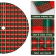 thumbnail image 6 of 48 Inch Christmas Tree Skirt – Velvet Plush Tree Mat, Soft Thickened Polyester with Red Ties, Single-Sided Printing, Available in 30in/36in/48in, Perfect for Holiday Xmas Tree Decoration, 6 of 7