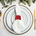 thumbnail image 3 of Christmas Beaded Napkin Ring Red - Set of 8, 3 of 3