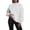 White, variant on VJGBEGW Womens Mock Neck Sweatshirt Oversized Pullover Fall Fashion Long Sleeve Tops Beige L