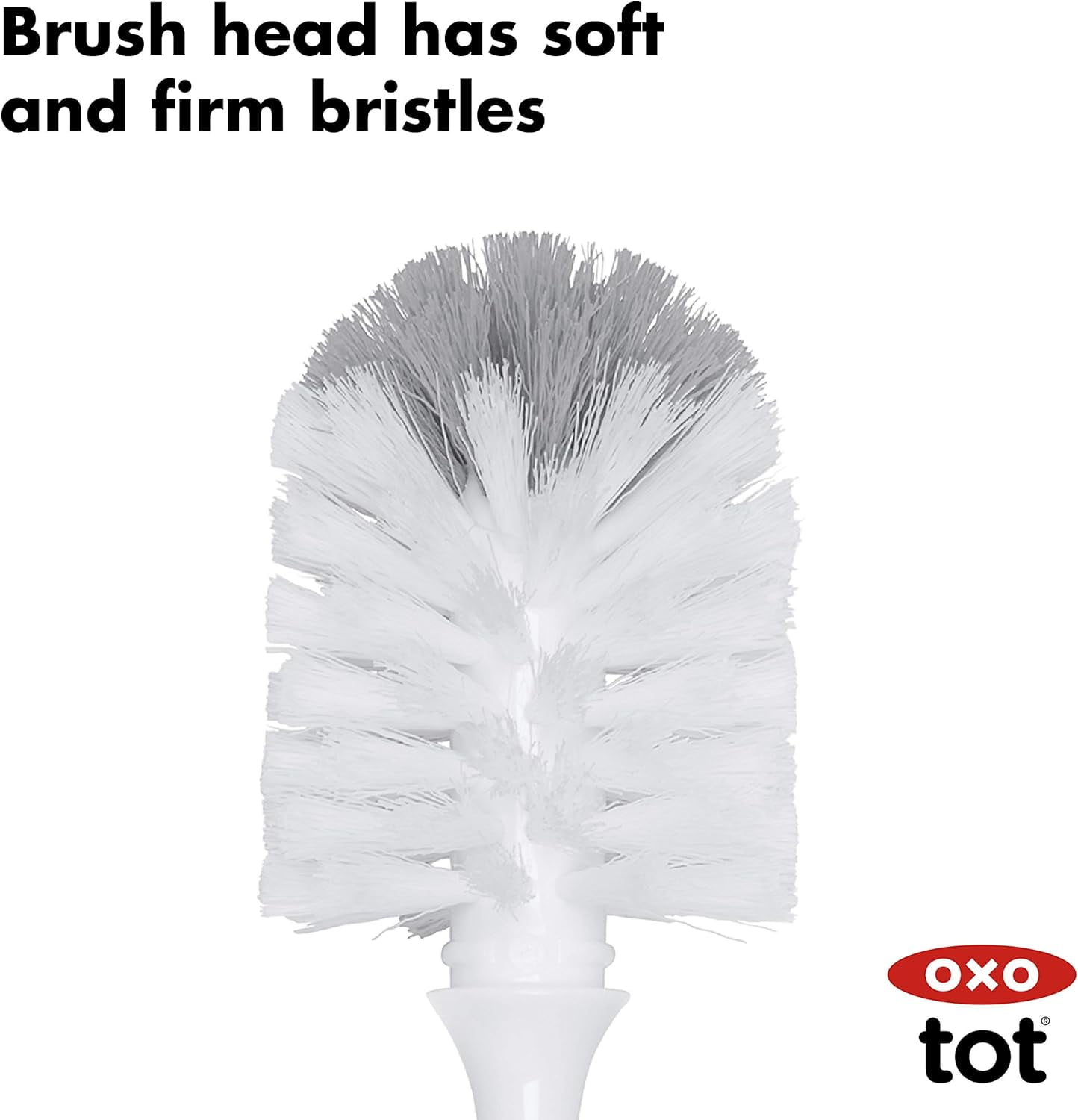 Oxo Tot Bottle Brush With Detail Cleaner & Stand - Grey – Bloom