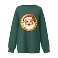 thumbnail image 4 of Christmas Sweatshirts for Women Cute Thin Fleece Round Neck Loose Long Sleeve Fashion Pullover Top, 4 of 5